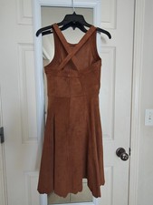 faux suede dress