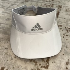 ADIDAS Womans Golf Pickleball Tennis Visor Adjustable OSFW White