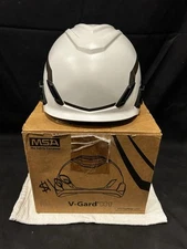 V-Gard H1 Safety Helmet White MSA EN50365 Type 1 Brand New In The Box