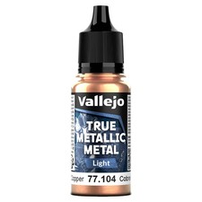 VJP77104 Vallejo True Metallic Metal: Light: Ancient Copper 18ml 