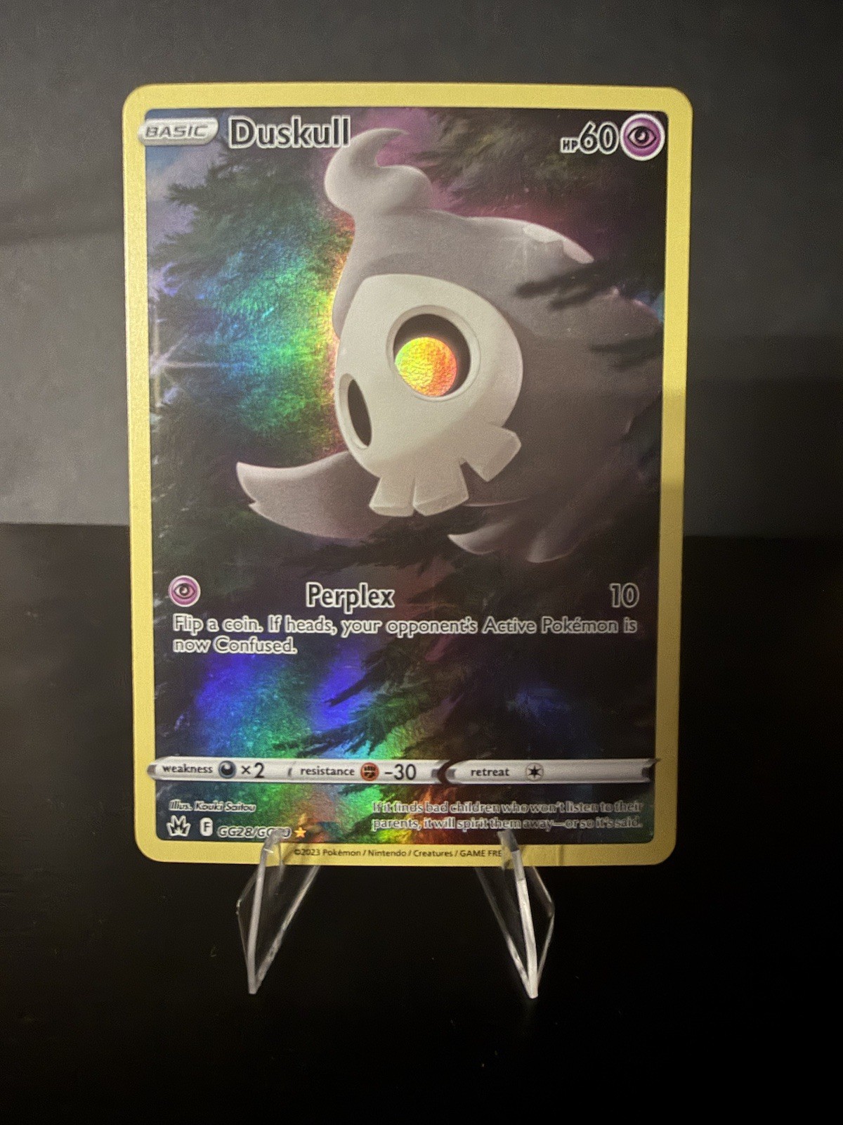 Pokemon TCG: Crown Zenith Galarian Gallery Duskull (GG28/GG70) NM