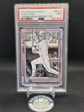 2024 Bowman Draft - Chrome Casey Cook #BDC-66 Pearl Refractor SSP - PSA 9 POP 1