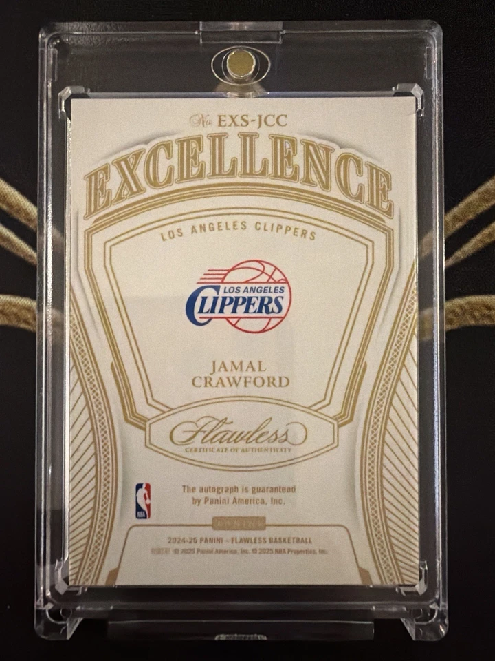 Cortapelos Panini Flawless Jamal Crawford Excellence 2024-25 automático/15 SP Foto 2 de 2