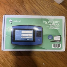 uAttend Biometric Fingerprint Touch Tablet Time Clock System, Blue/Black NX2500