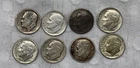 Roosevelt Silver Dime Coins  Lot of 8 - 90% Silver -