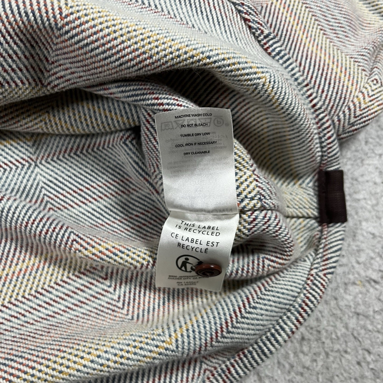 Outerknown Shirt Mens 2XL Blanket Heavy Organic Cotton Shacket Mojave Stripe