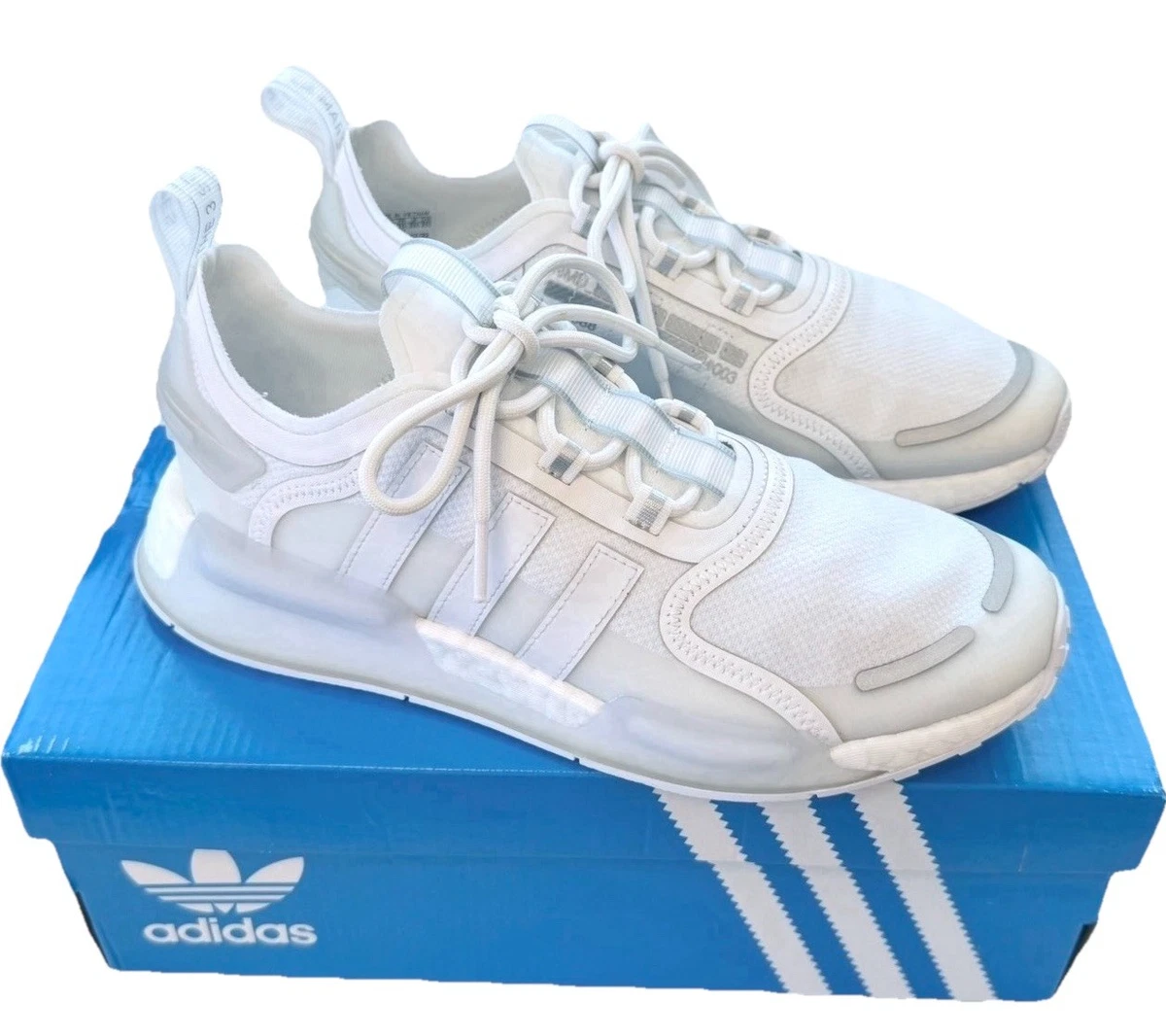 adidas gazelle silver green womens adidas NMD R1 V2 White Speckled  Side Kicks