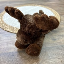 Aurora Moose Plush 8" Flopsie Stuffed Animal Plushie Brown