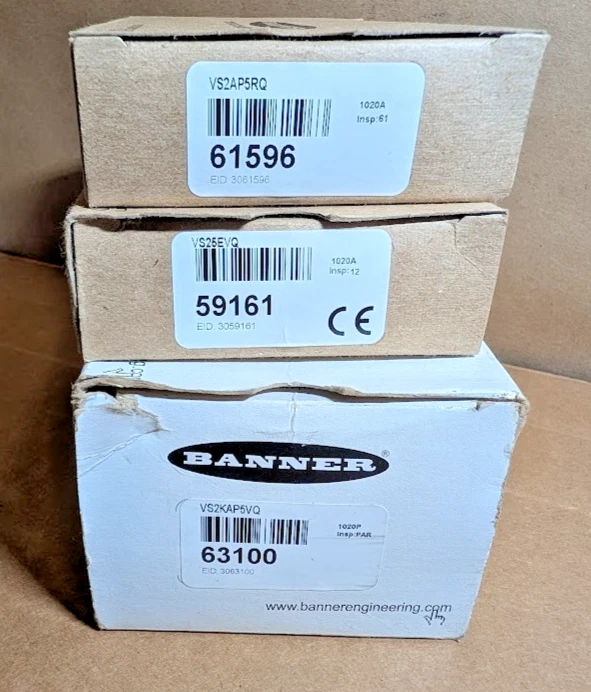 Banner Engineering VS2KAP5VQ Photoelectric Sensor, Emitter/Receiver Pair (New) - Image 2 of 4