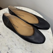 Lucky Brand Alanya Women s Black Shoes Flats Size 8M Leather