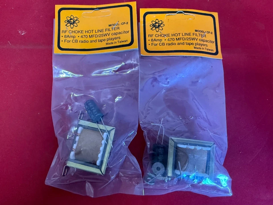 HF-Drossel Hotline Netzfilter für CB-Funk Autoradio elektrische Geräusche (x 2)