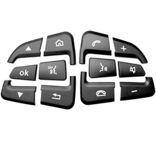 Mercedes Steering Wheel Trim Cover Sticker Black Car Accessories Button Switch