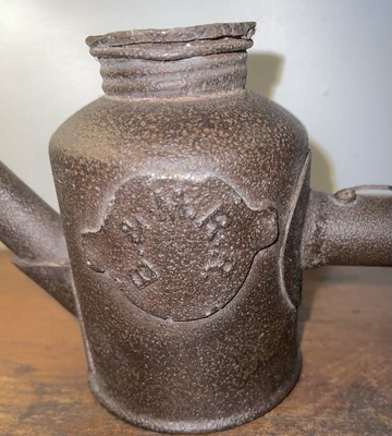 Antike Adler Öl Petroleum Blech Fackel Lampe ~ B & M Boston Maine Eisenbahn