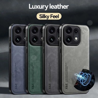 Oppo Reno 16 Pro 16F 16FS 5G Luxus Ledertasche Magnet Autohalterung
