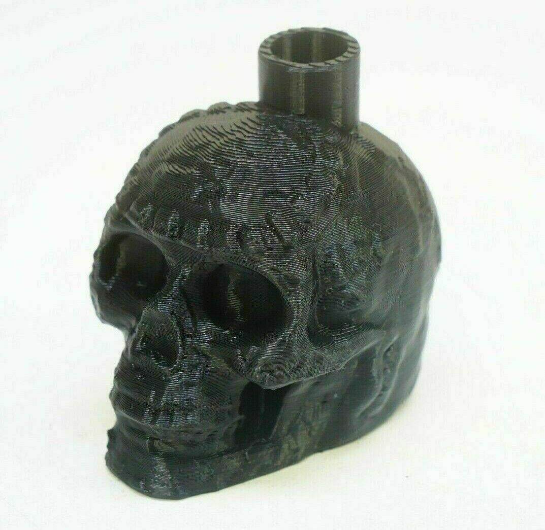 Mayan Death Whistle Black Skull !VERY LOUD! *Aztec Made In USA* Scary 3D Printed
