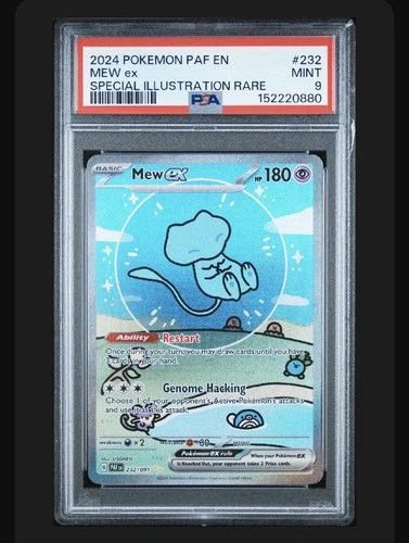Pokemon Mew EX 232/091 PSA 9 Mint Paldean Fates Bubble Mew 2024 PAF