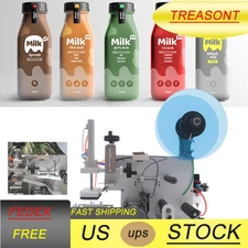 Semi-automatic Square Bottle Labeling Machine 110V Commercial Labeling Machine