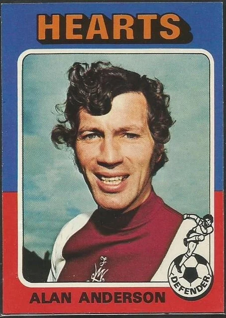 TOPPS 1975 SCOTTISH FOOTBALLERS- #079-HEARTS-ALAN ANDERSON