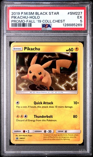 Pikachu graded PSA 5 for sale on eBay