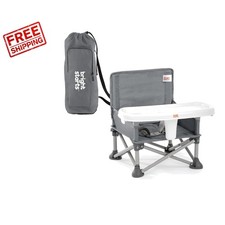 Versatile Pop 'N Sit Portable Booster Seat for Baby/Toddler, Grey - 6 Mo-3 Yrs