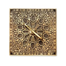 Aged Solid Brass Square Air Vent Antique Ventilation Grating Adjustable Grille