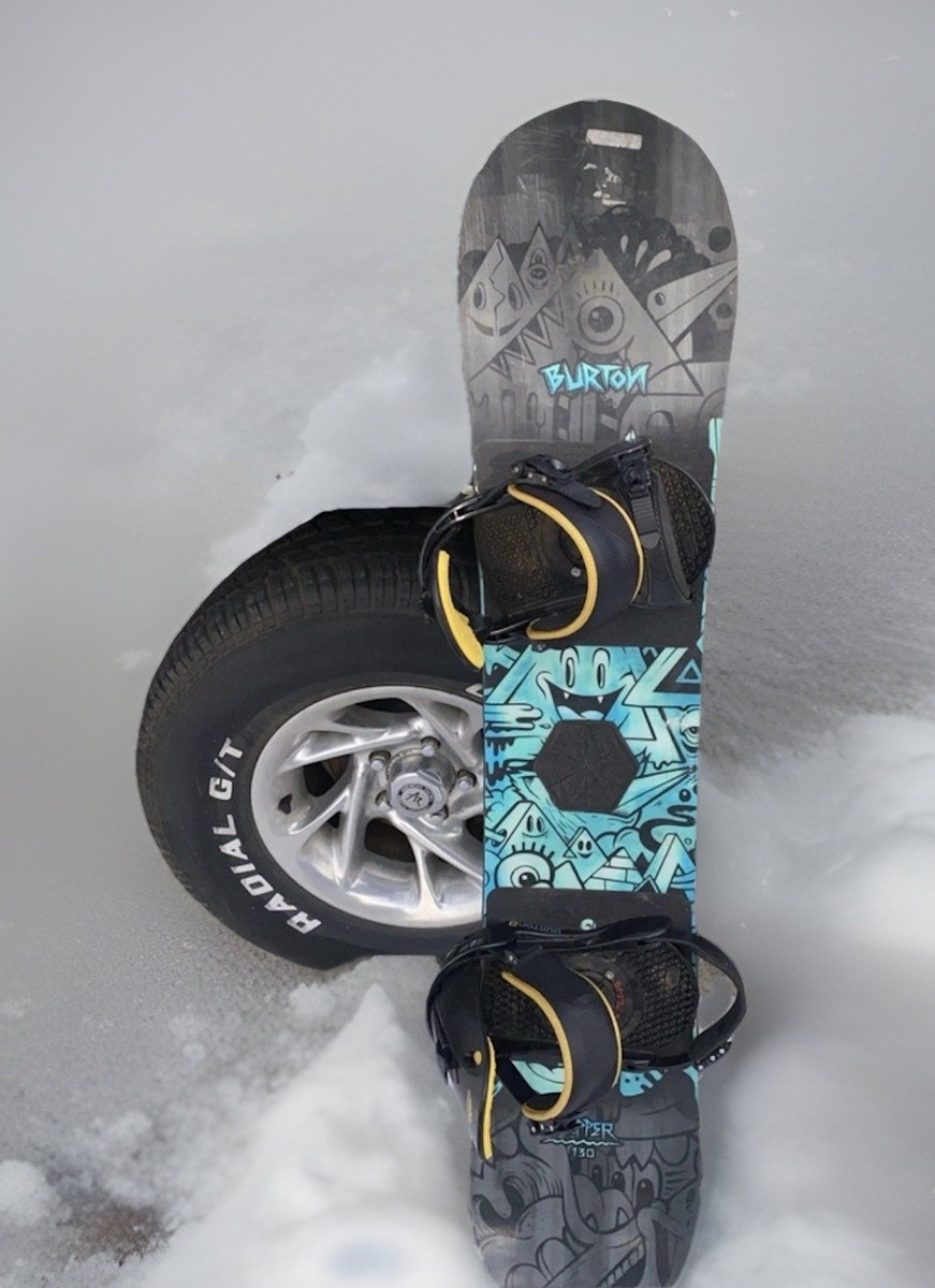 BURTON Chopper 130 Snowboard Used Burton Progression Bindings