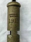 1915 VINTAGE WW1 BRITISH MILITARY TRENCH WHISTLE J. HUDSON & Co BIRMINGHAM