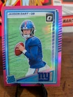 2025 Panini Donruss - Rated Rookie Jaxson Dart #400 Optic Preview Pink Prizm