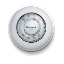 Honeywell Home Round Non-Programmable Thermostat 1H Single Stage Manual Control