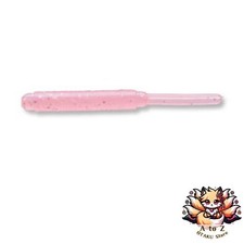 NEW Ecogear Rockfish Master Straw Tail Grub 2-inch #091 Clear Pink Glow Holo
