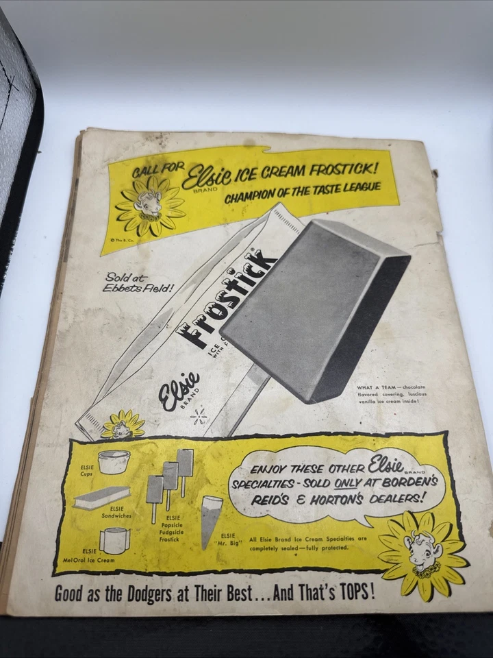 1957 Brooklyn Dodgers ежегодник. Очень грубое состояние товара - Изображение 4 из 4