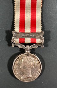 British 1858 Indian Mutiny MINIATURE Medal: Delhi