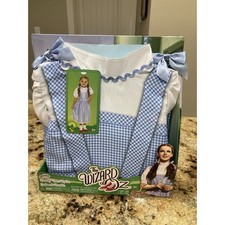 Jakks Pacific Wizard of Oz Dorothy Dress Up Set Costume Blue Gingham Girls 4-6x