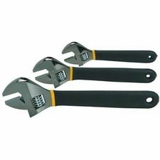 10" + 8" + 6" inch Heat Treated Laser Marked Metric Jaw Adjustable Wrench Set