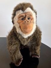 Vintage Rainforest Cafe Monkey Ape Plush Stuffed Animal 13 Brown Realistic