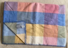 VINTAGE WELSH MELIN TREGWYNT PURE NEW WOOL BLANKET / NEW / APPROX 200 X 150CMS
