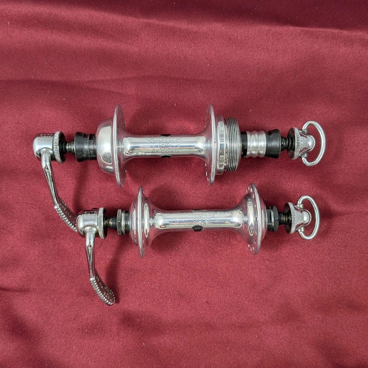 ビンテージ カンパニョーロ Berlinetta Cicli - NOS Holes 36 Hubs Record Flange Low Campagnolo Hubs Record Campagnolo ハブ パーツ