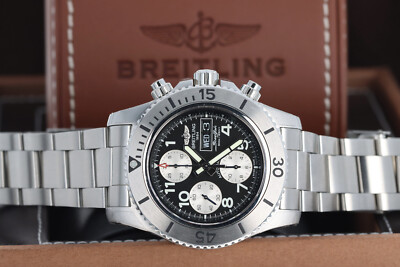 Breitling Superocean Chronograph Steelfish, Black Dial - Steel