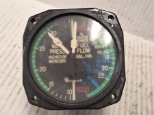 Garwin BDM 1001A Manifold Pressure & Fuel Flow Indicator - P/N: 22-468-03-1