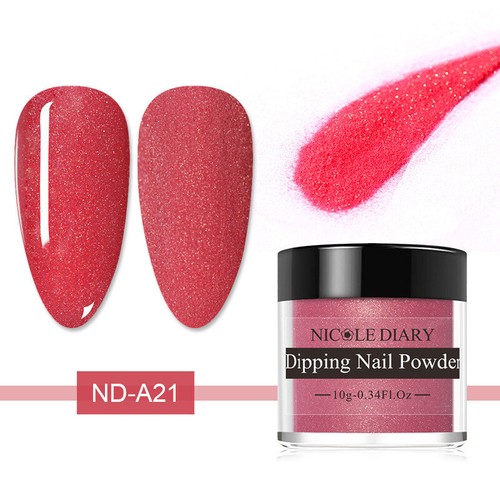 85 Colors Nail Dipping Powder Nail Art Pigment Glitter Dust Manicure No UV Lamp - Imagen 56 de 95