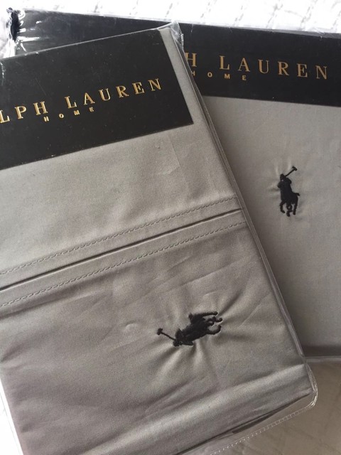 Ralph Lauren Classification Player Pebble Polo Duvet Cover Set Superking