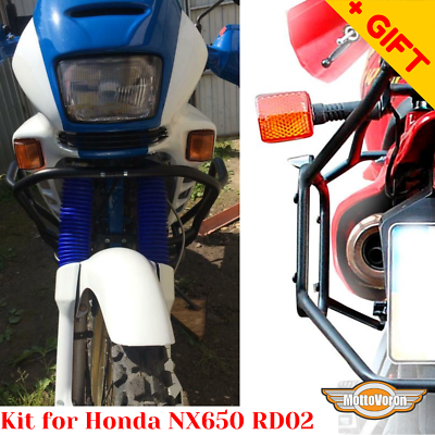 For Honda NX650 Crash bars Rack luggage System NX 650 Dominator