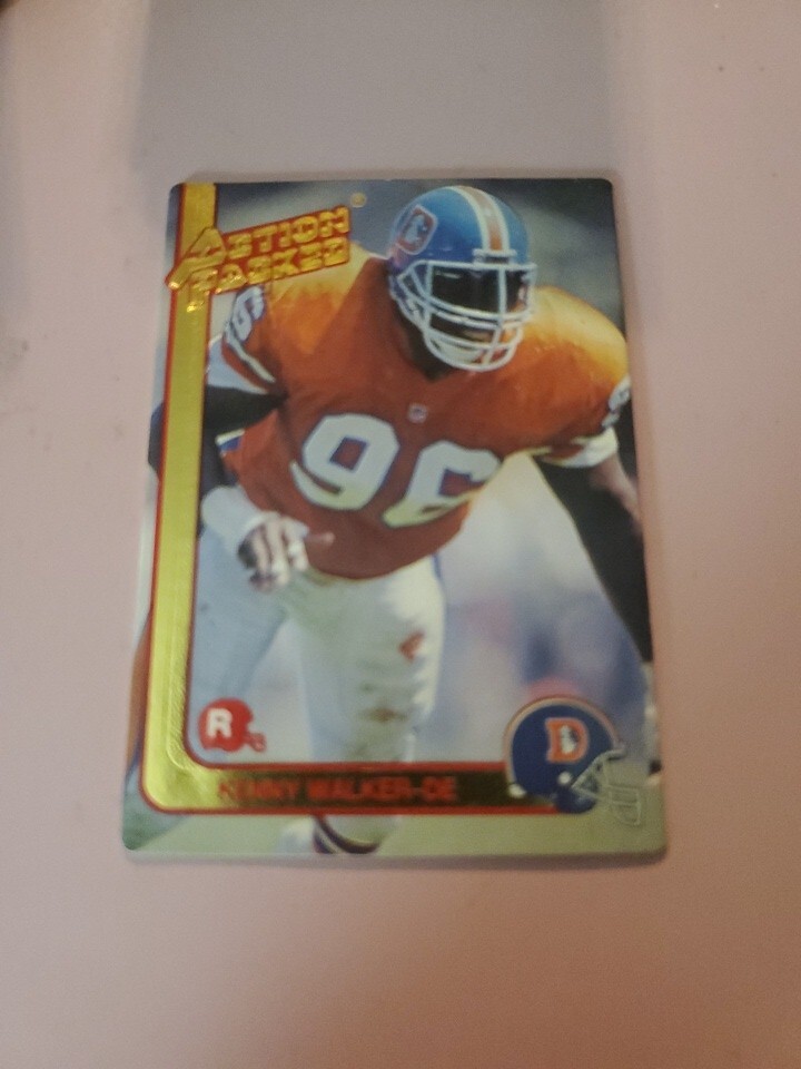 1991 Action Packed Rookie Update Kenny Walker #26 Football Card