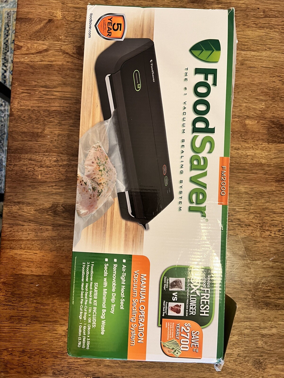 FoodSaver FM2000 Vacuum Sealer Machine with Bags Black 53891108003 eBay