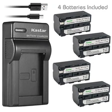 Kastar Battery Slim USB Charger for GVM LED480 LED520 LED672 LED896 Video Light