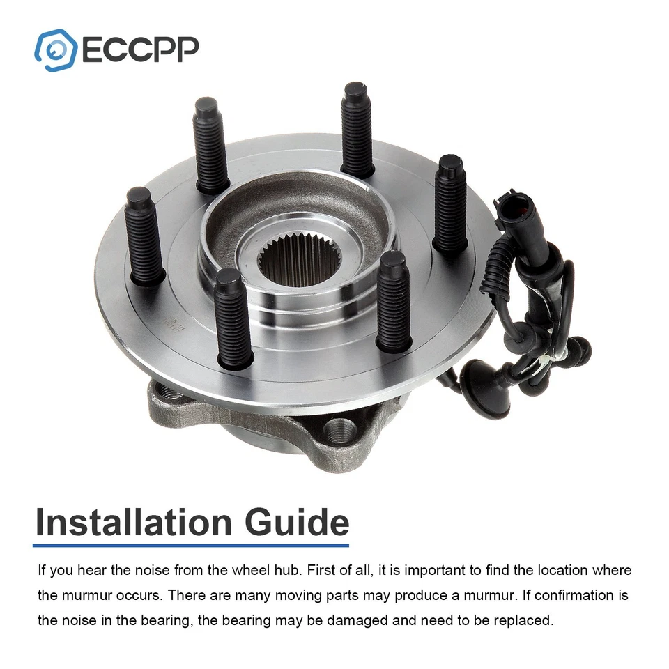 Cojinete de cubo de rueda trasero ECCPP de 1 pieza para Ford Expedition Lincoln Navigator 2003-2006 Foto 4 de 4
