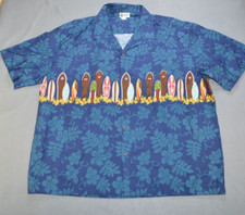 Vtg Aloha Republic Hawaiian Shirt Mens 4XL Floral Surf Short Sleeve USA Made