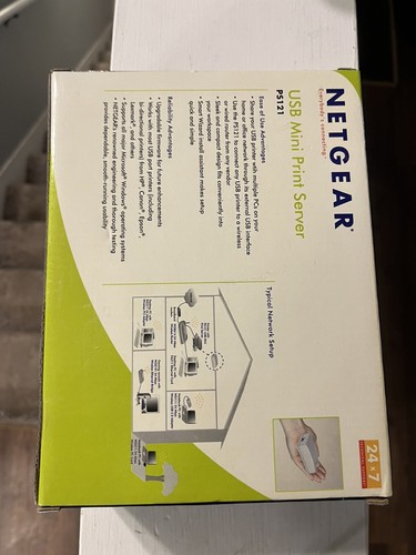 NETGEAR USB Mini Print Printer Server PS121 NEW SEALS! - Picture 3 of 10