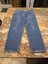 VTG Levis 550 RELAXED FIT 38x30 made in USA blue wash actual (36x29)