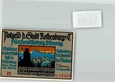 39975869 - 8803 Rothenburg emergency money of the city seventy-five Pfennig Schaefer